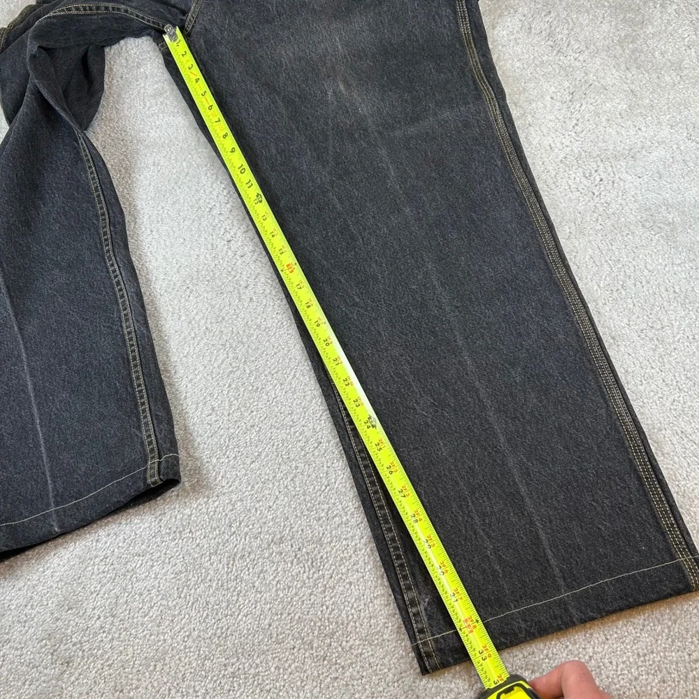 VTG Y2K Mecca Carpenter Jeans Mens 40 Black Baggy Relaxed Fit Utility Streetwear